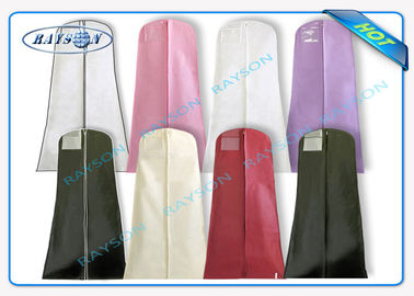Μαύρες τσάντες υφάσματος ECO φιλικές μη υφαμένες με την τσάντα ενδυμάτων φερμουάρ και λαβών