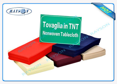 Υφαμένο ύφασμα TNT PP Spunbond μη για την παραγωγή του τραπεζομάντιλου/Rosso/Blu/Bianco/Nero