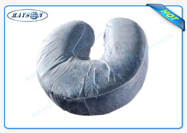 U - Το διαμορφωμένο μίας χρήσης μη υφαμένο ύφασμα τοποθετεί την άνετη κάλυψη μαξιλαριών φρουράς λαιμών σε σάκκο μη υφαμένη