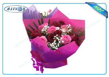 100% υφαμένο τυλίγοντας ύφασμα της Virgin PP Spunbond μη για τη συσκευασία λουλουδιών με τα διάφορα χρώματα