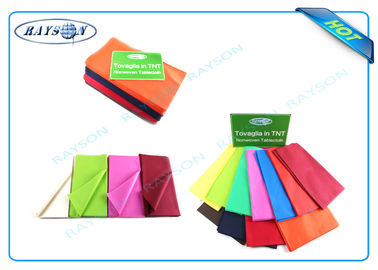 Προσαρμοσμένα μίας χρήσης τραπεζομάντιλα χρωμάτων και σχεδίων εκτύπωσης που γίνονται από τα PP μη που υφαίνονται