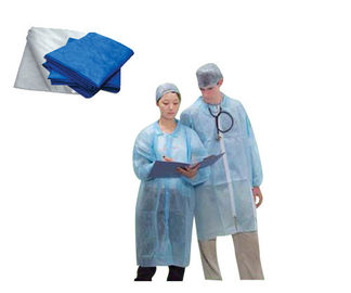 Μπλε PP Spunbond μη υφαμένα ιατρικά υφάσματα πολυπροπυλενίου υφάσματος αδιάβροχα μίας χρήσης